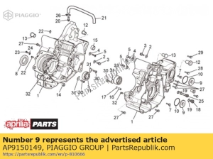 aprilia AP9150149 plug - Bottom side