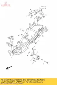 yamaha 5C2F12320200 reinforcement, tai - Bottom side