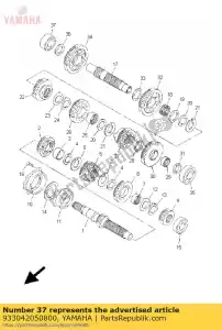 yamaha 933042050800 llevando - Lado inferior