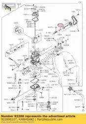 Here you can order the washer kx250-n1 from Kawasaki, with part number 922000107: