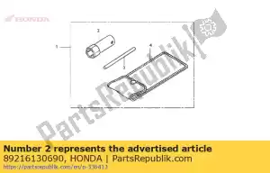 Honda 89216130690 llave inglesa, bujía - Lado inferior
