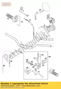 ktm 58302001000 al-handlebar answer '94 - Bottom side