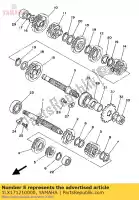 1LX171210000, Yamaha, engrenagem, 2º pinhão yamaha yz 125, Novo