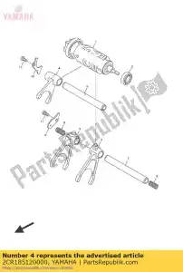 yamaha 2CR185120000 vork, shift 2 - Onderkant