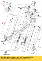 B902310300, Yamaha, conjunto do garfo dianteiro (r yamaha xsr900ah mtm850h xsr900 xsr900aj mtm850j xsr900ak mtm850k xsr900al mtm850l xsr900am mtm850m xsr900aspm 900 , Novo