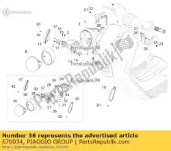 Ici, vous pouvez commander le tige filetée auprès de Piaggio Group , avec le numéro de pièce 676034: