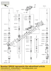 Kawasaki 550200925 bewaker - Onderkant