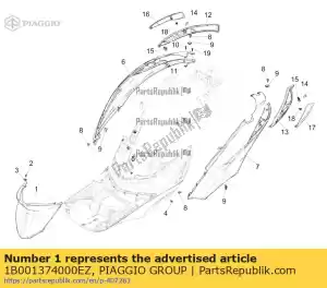 Piaggio Group 1B001374000EZ klapka - Dół