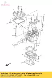 Aqui você pode pedir o junta, tampa da cabeça 2 em Yamaha , com o número da peça 1SM111940000: