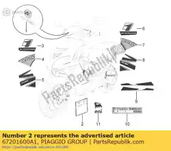 Tutaj możesz zamówić zestaw ozdób od Piaggio Group , z numerem części 67201600A1: