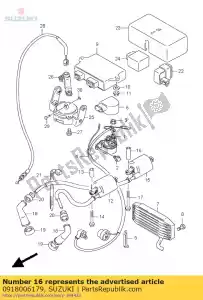 suzuki 0918006179 espaciador - Lado inferior