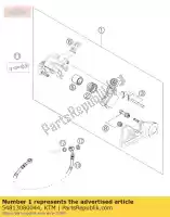 54813080044, KTM, pinza de freno rr cpl. sx 03 husqvarna ktm  exc mxc smr sms sx sxs xc xcf xcr 125 144 150 200 250 300 350 400 450 500 501 505 525 530 540 560 2003 2004 2005 2006 2007 2008 2009 2010 2011 2012 2013 2014 2015 2016, Nuevo