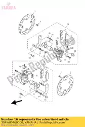 Aqui você pode pedir o kit de pastilhas de freio 2 em Yamaha , com o número da peça 3B4W00460000: