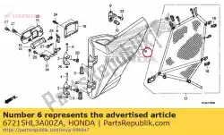 Qui puoi ordinare porta comp., l. Fr. *nh1* nero da Honda , con numero parte 67215HL3A00ZA: