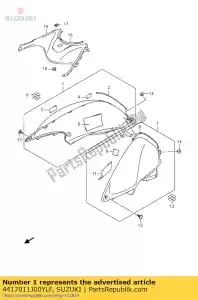 suzuki 4417011J00YLF pokrywa, zbiornik paliwa - Dół