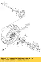 6475126E00, Suzuki, spacer, lh suzuki gsf gsx rf sv 600 650 1995 1996 1997 1998 1999 2000 2001 2002 2003 2004 2005 2006 2007 2008 2009 2010 2011 2012 2015, Nowy