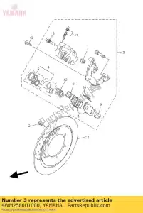 yamaha 4WM2580U1000 caliper assy (a destra) - Il fondo