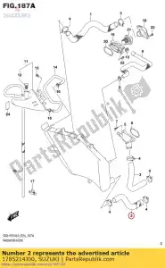 suzuki 1785214J00 tubo flessibile, radiatore o - Il fondo