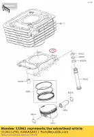 110611298, Kawasaki, 01 uszczelka, podstawa cylindra kawasaki klx230r klx230 230 , Nowy