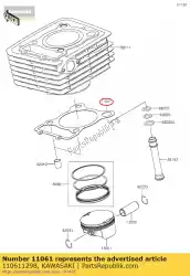 Here you can order the 01 gasket,cylinder base from Kawasaki, with part number 110611298: