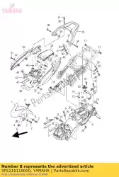 Aquí puede pedir guardabarros trasero de Yamaha , con el número de pieza 5PS216110000: