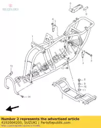 Here you can order the plate,engine mo from Suzuki, with part number 4192004200: