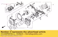 33100MW4611, Honda, montagem leve, cabeça honda rvf  r rvf750r 750 , Novo