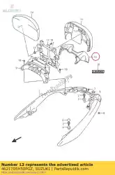 Aqui você pode pedir o capa, encosto em Suzuki , com o número da peça 4621705H50PGZ:
