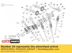 Aprilia AP0253945, Intake timing system gear z=36, OEM: Aprilia AP0253945