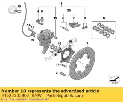 Here you can order the sensorring abs / snelheidsmetersignaal from BMW, with part number 34522335907:
