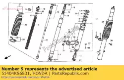 Here you can order the no description available at the moment from Honda, with part number 51404KS6831: