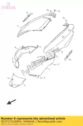 deksel, zijde 3 smxpam van Yamaha, met onderdeel nummer 5C2F173100P4, bestel je hier online: