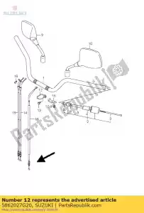 suzuki 5862027G20 guía, embrague co - Lado inferior