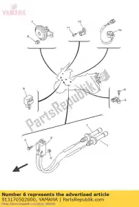 yamaha 913170502000 bout, socket - Onderkant