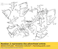 00G01505281, Piaggio Group, quilla infer.izqu.gp1 250cc 05 derbi gp 50 125 250 2006 2007, Nuovo