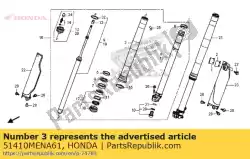 Aquí puede pedir tubo exterior de Honda , con el número de pieza 51410MENA61:
