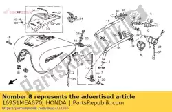Here you can order the tube a,fuel from Honda, with part number 16951MEA670:
