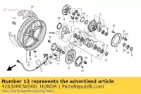 42630MCWD00, Honda, hub assy., tandwiel honda vfr  a crossrunner x vfr800 vfr800a vfr800x 800 , Nieuw