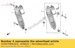 honda 52497MEE003 marca, mostra - Lado inferior