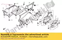 83500HM7A00ZA, Honda, pokrywa l, be?owa * g152 * honda trx400fw fourtrax foreman trx450es es trx450fe 400 450 , Nowy