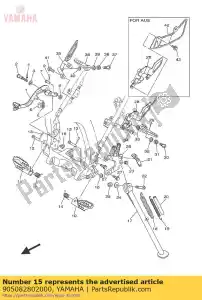 yamaha 905082802000 spring, torsion - Bottom side