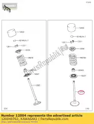 Aquí puede pedir 01 válvula de admisión de Kawasaki , con el número de pieza 120040762: