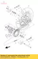 5VK253660000, Yamaha, embrayage, moyeu yamaha mt xt 660 2004 2005 2006 2007 2008 2009 2010 2011 2012 2014 2015, Nouveau