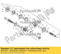 849307, Piaggio Group, 6ª roda dentada z = 25 aprilia  dorsoduro shiver zd4rab00, zd4rad00 zd4rag00 zd4sm000, zd4sma00, zd4smc00, zd4smc01 750 2007 2008 2009 2010 2011 2012 2013 2014 2015 2016, Novo