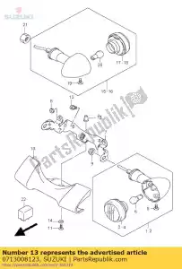 suzuki 0713008123 bolt - Bottom side