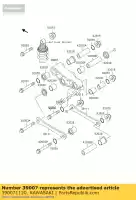 390071120, Kawasaki, Arm-susp, uni trak kawasaki gpz  s ex500 e b gpz500s uk 500 , Nuovo