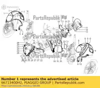 66713400H2, Piaggio Group, parafango anteriore destro     , Nuovo