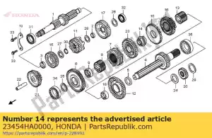 honda 23454HA0000 descrição não disponível - Lado inferior