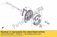 42301MEG640, Honda, o?, rr. ko?o honda vt 750 2004 2005 2006 2007 2008 2009 2010 2011 2012 2013, Nowy