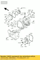 140321496, Kawasaki, coperchio frizione kawasaki zr7  f s zr zephyr d 7 7s 750 , Nuovo